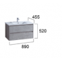 WH04-P2 PVC 900 Wall Hung Vanity Cabinet Only